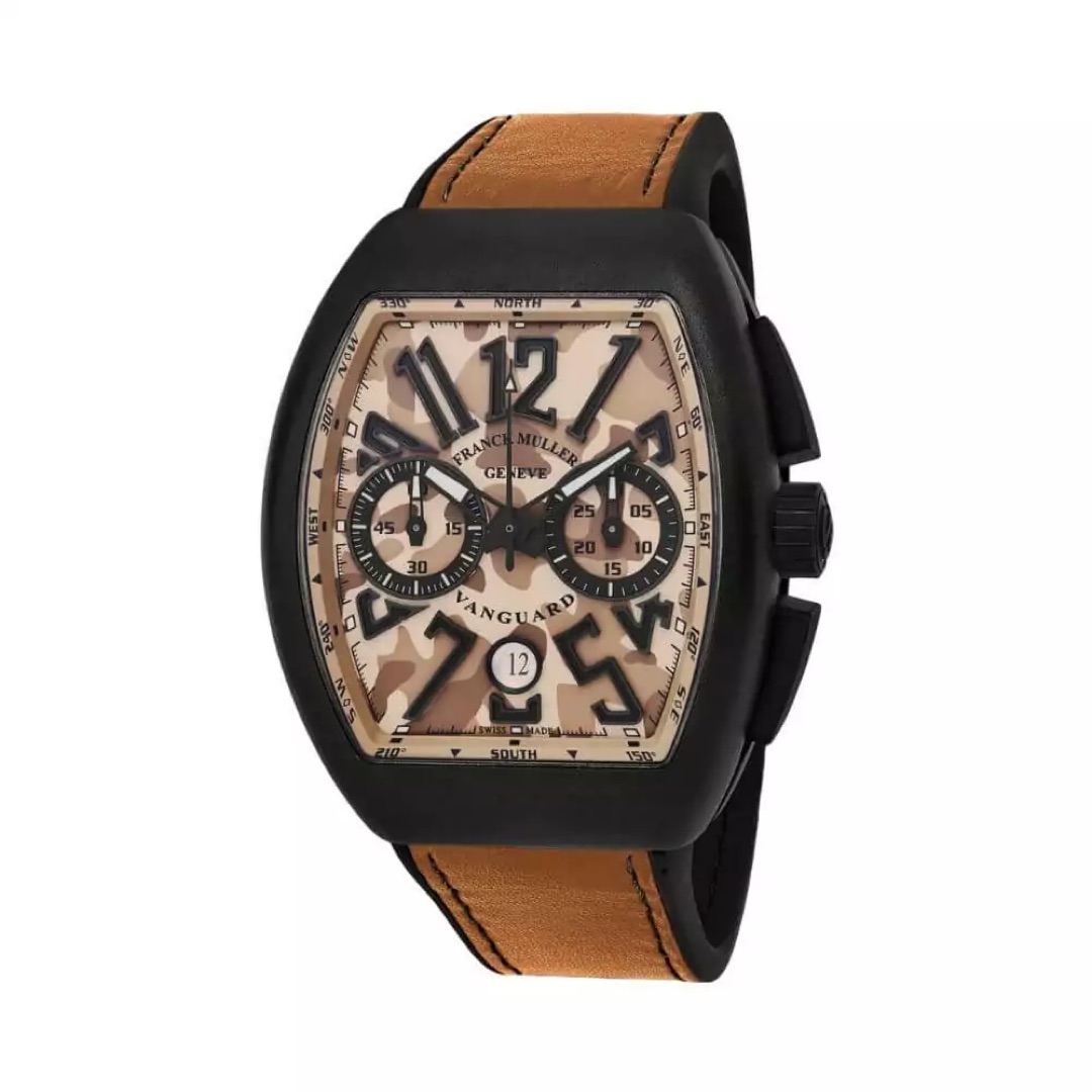 Franck Muller Vanguard V 45 CC DT TT NR MC SB Camouflage Brown Men’s Watch