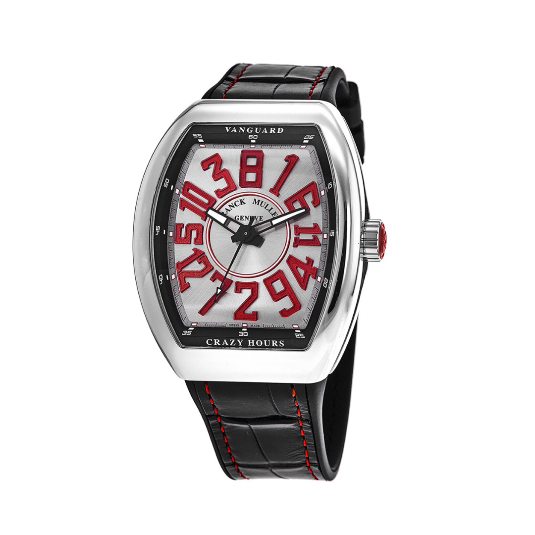 Franck Muller Vanguard V 45 CH AC ER Crazy Hours Silver Dial Unisex Watch