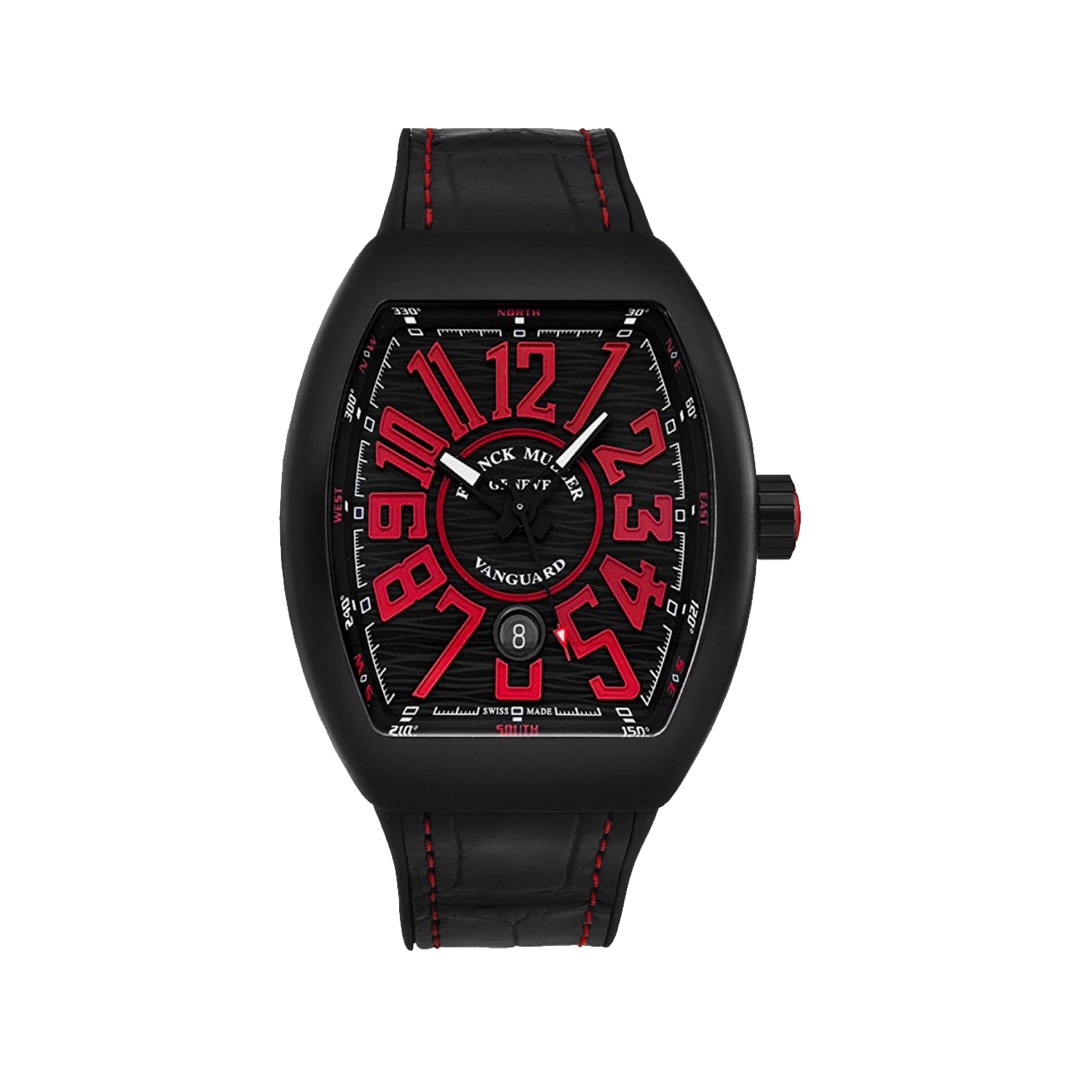 Franck Muller Vanguard V 45 SC DT TT NR BR AC NR Titanium Black Dial 44mm Men’s Watch