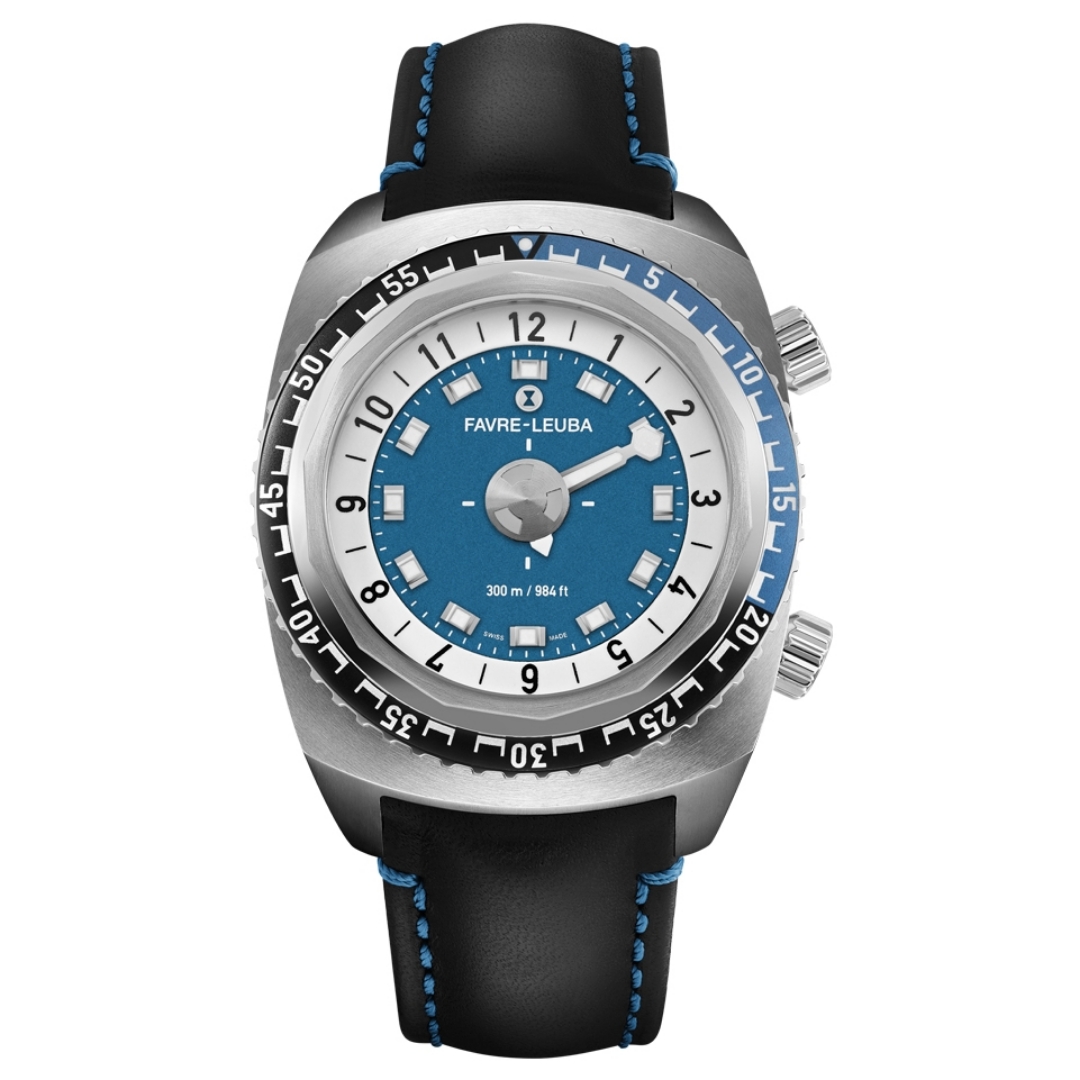 Favre Leuba Raider Harpoon 00.10131.08.52.41 Chronograph Automatic Blue Dial 44mm Men's Watch