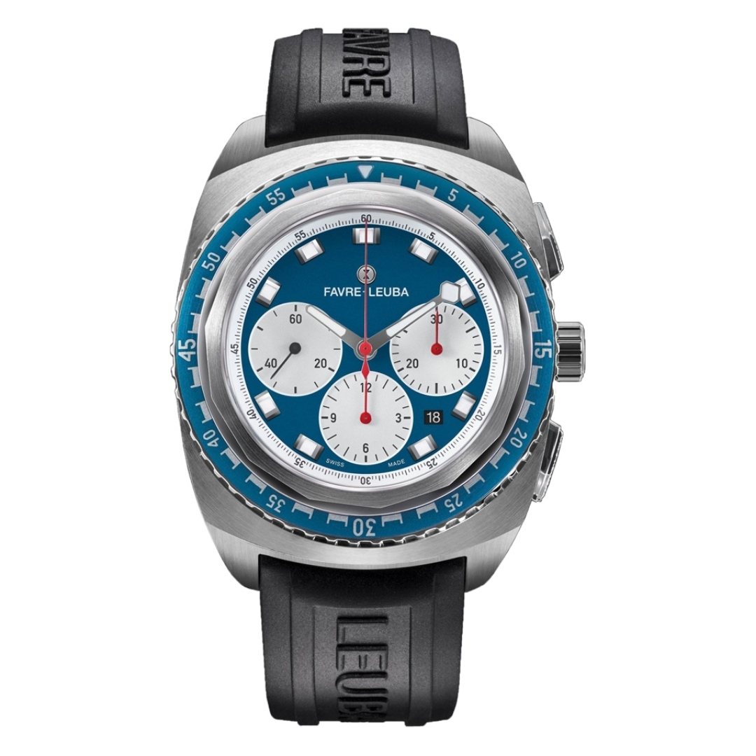 Favre Leuba Raider Sea Sky 00.10103.08.52.31 Chronograph Automatic Blue & White Dial 44mm Men's Watch