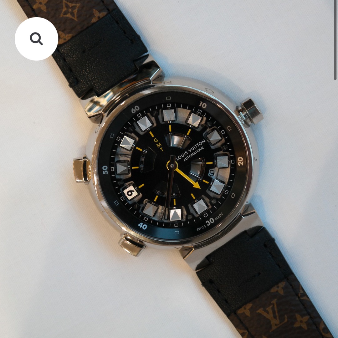 PRE-OWNED LOUIS VUITTON TAMBOUR VVV SPIN TIME