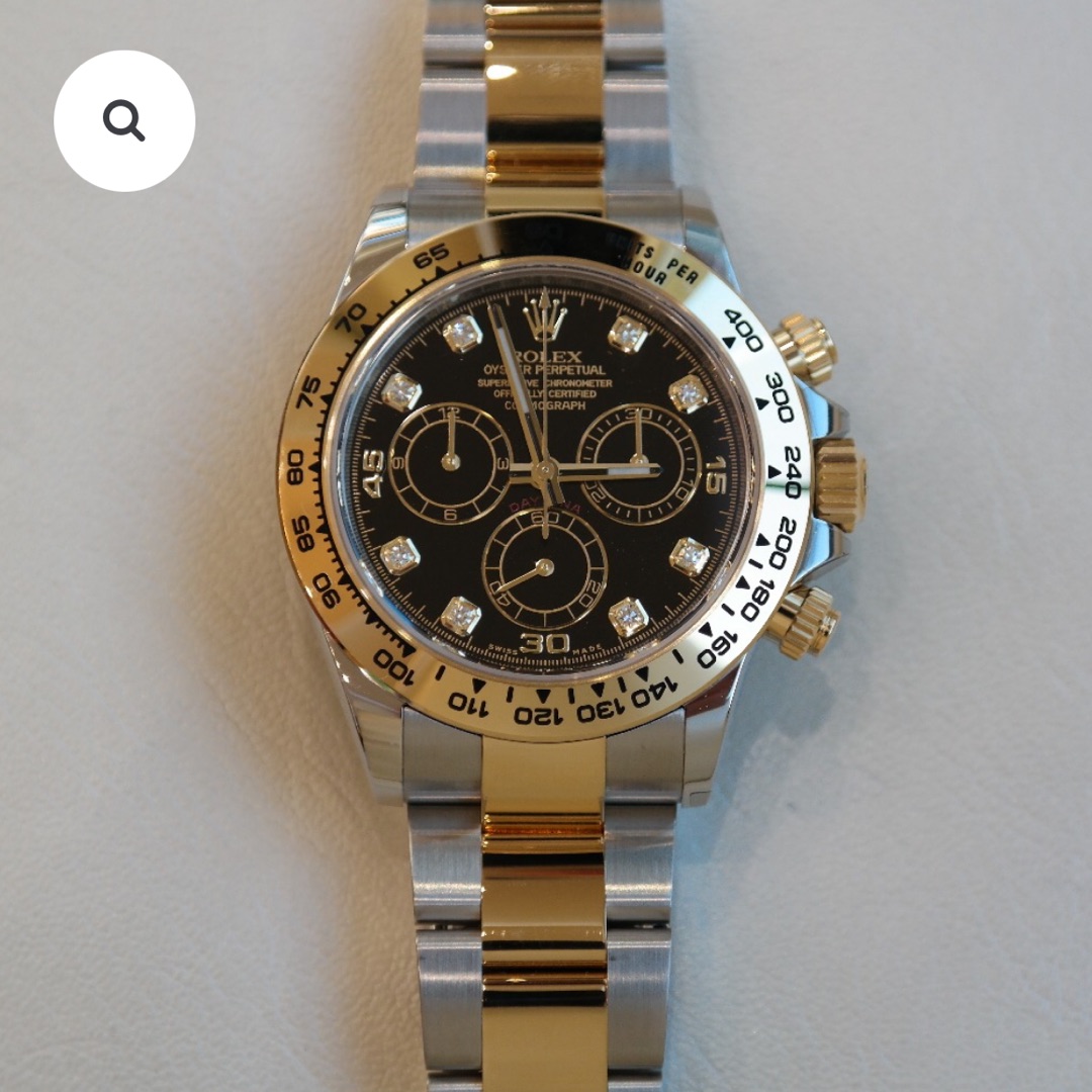 PRE-OWNED ROLEX COSMOGRAPH DAYTONA STEEL & YELLOW GOLD