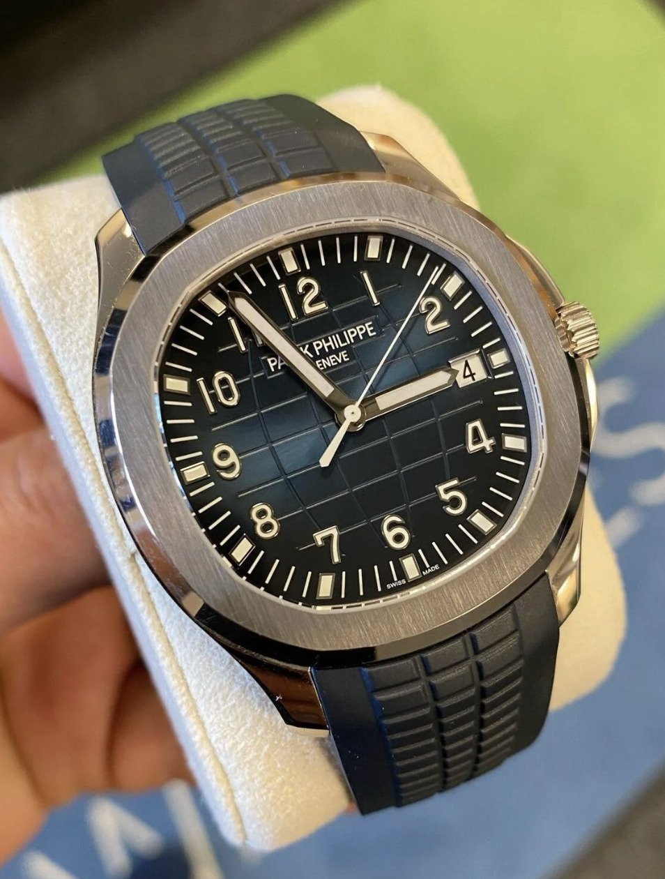Patek Philippe 5168G Aquanaut Blue Dial and Midnight Blue Strap