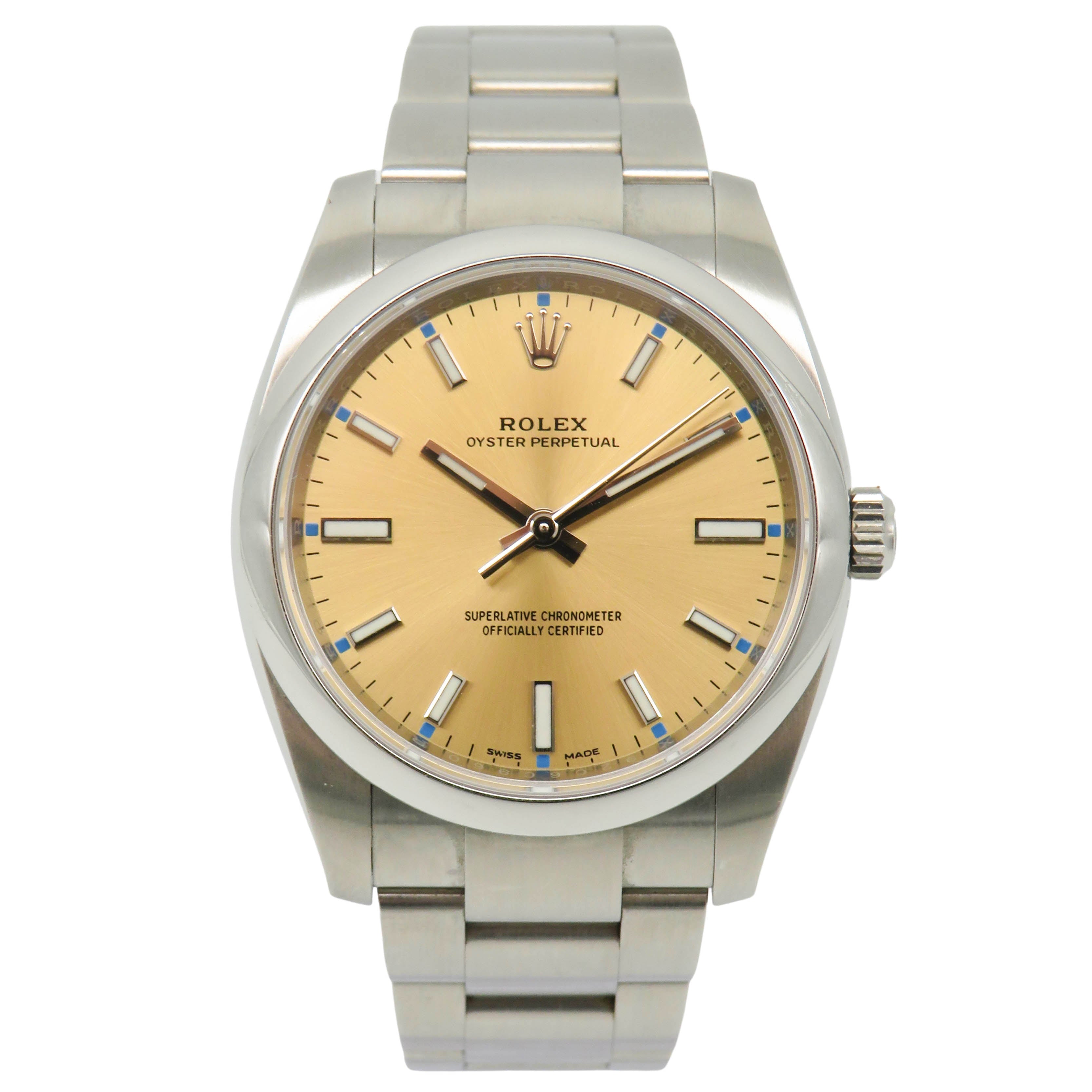 ROLEX OYSTER PERPETUAL 34 STAHL 