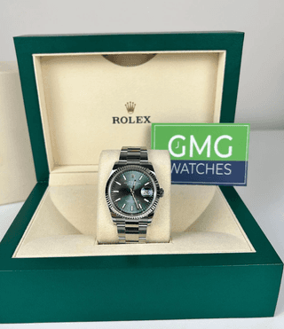 Rolex Datejust 36 Fluted Bezel Oyster Bracelet Mint Green Dial