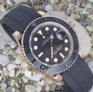 ROLEX YATCH MASTER OYSTERFLEX ROSE GOLD 