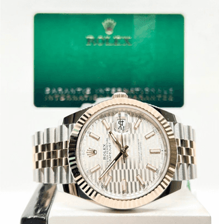 Rolex Oyster Datejust 41 126331 Silver Fluted Dial 