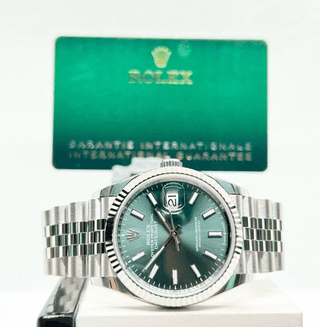 Rolex Oyster Datejust 36 Mint Green