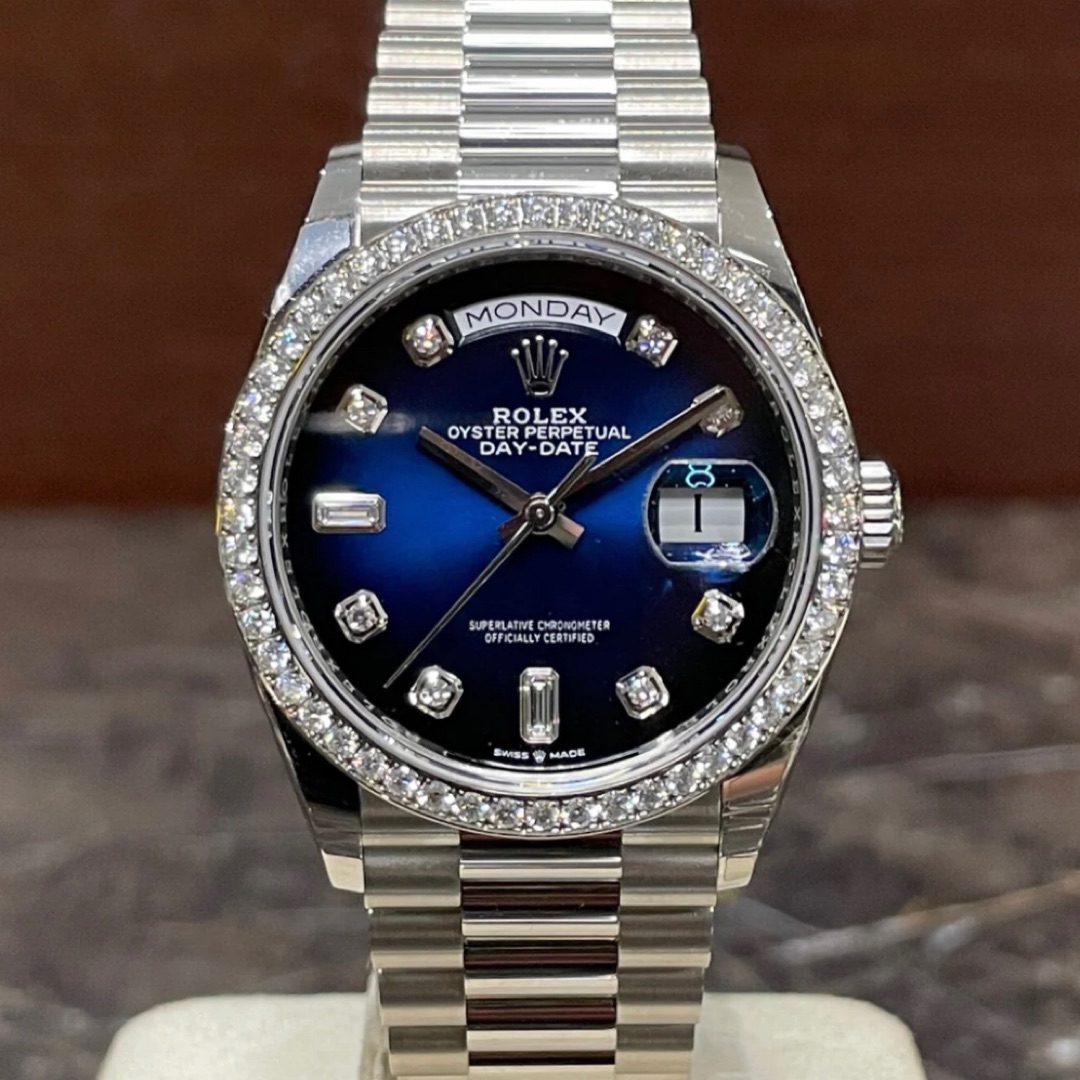 Rolex Day-Date 36 Blue Ombre Diamond