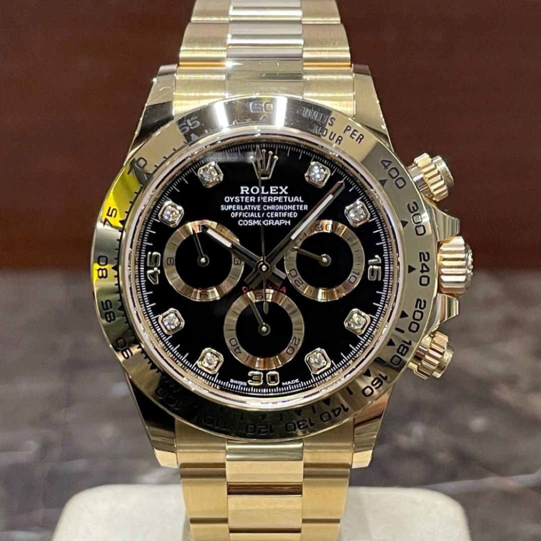 Rolex Daytona Gold Black Diamond