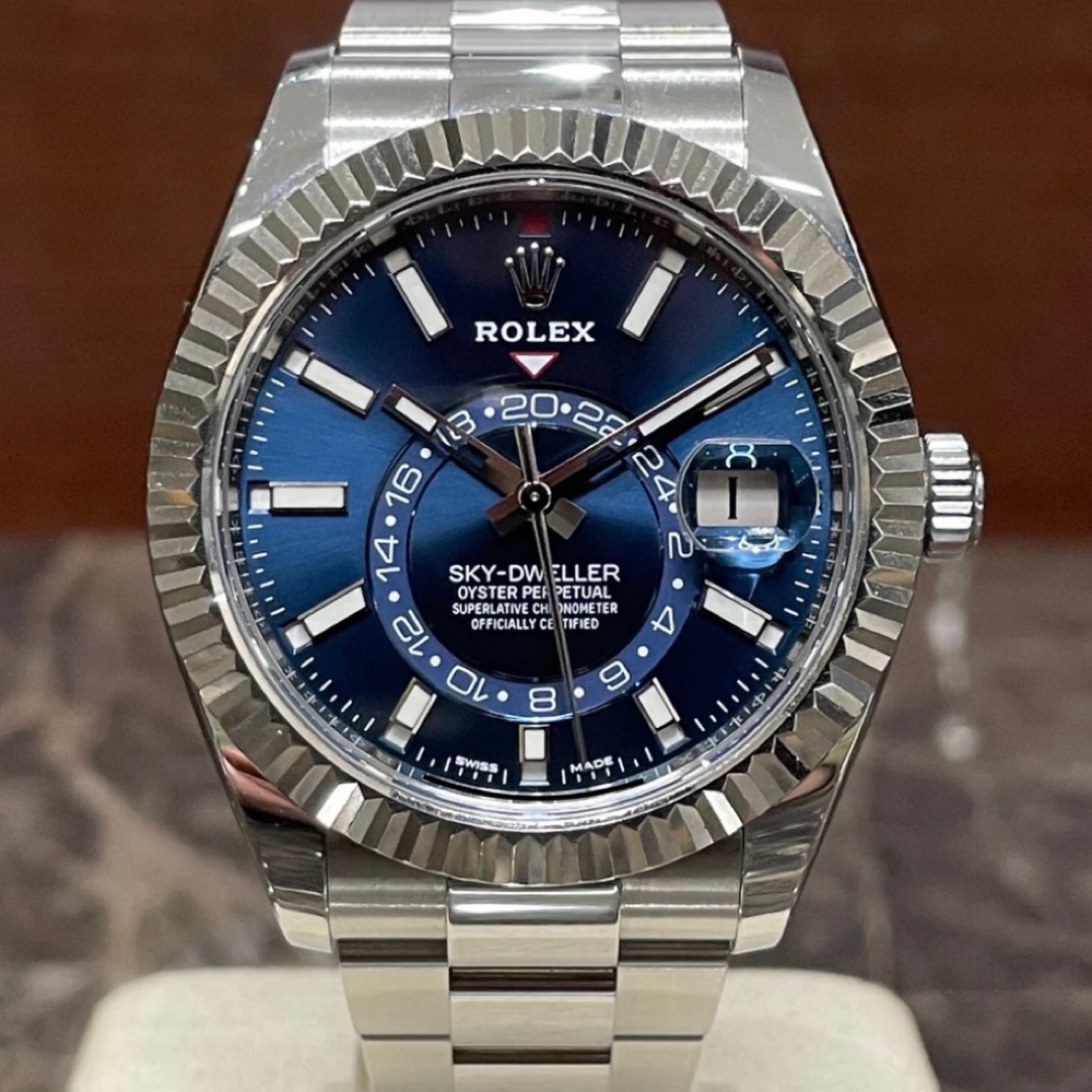 Rolex Sky-Dweller Steel Blue B+P LC EU