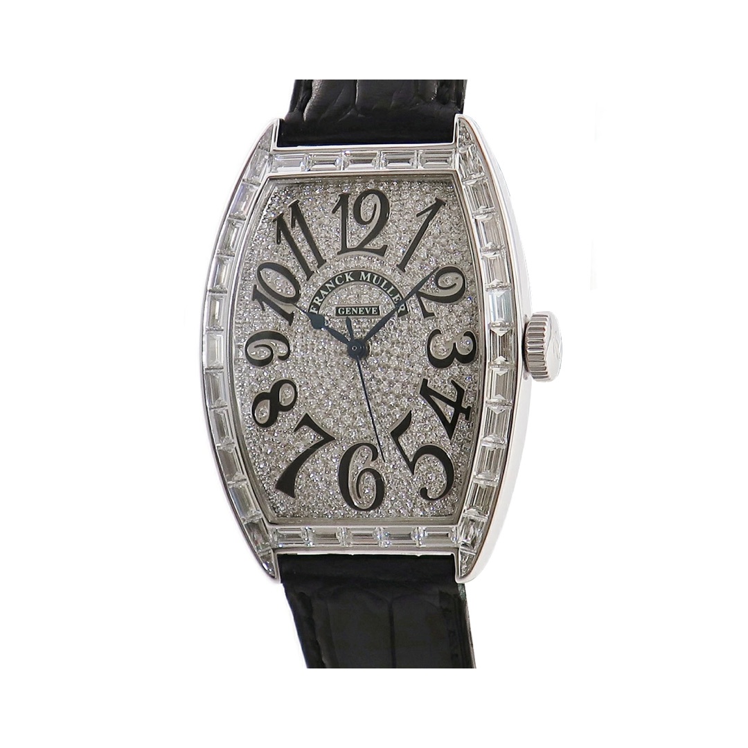 Franck Muller Cintree Curvex 5850 SC BAG CD Iron Croco Ladies Watch