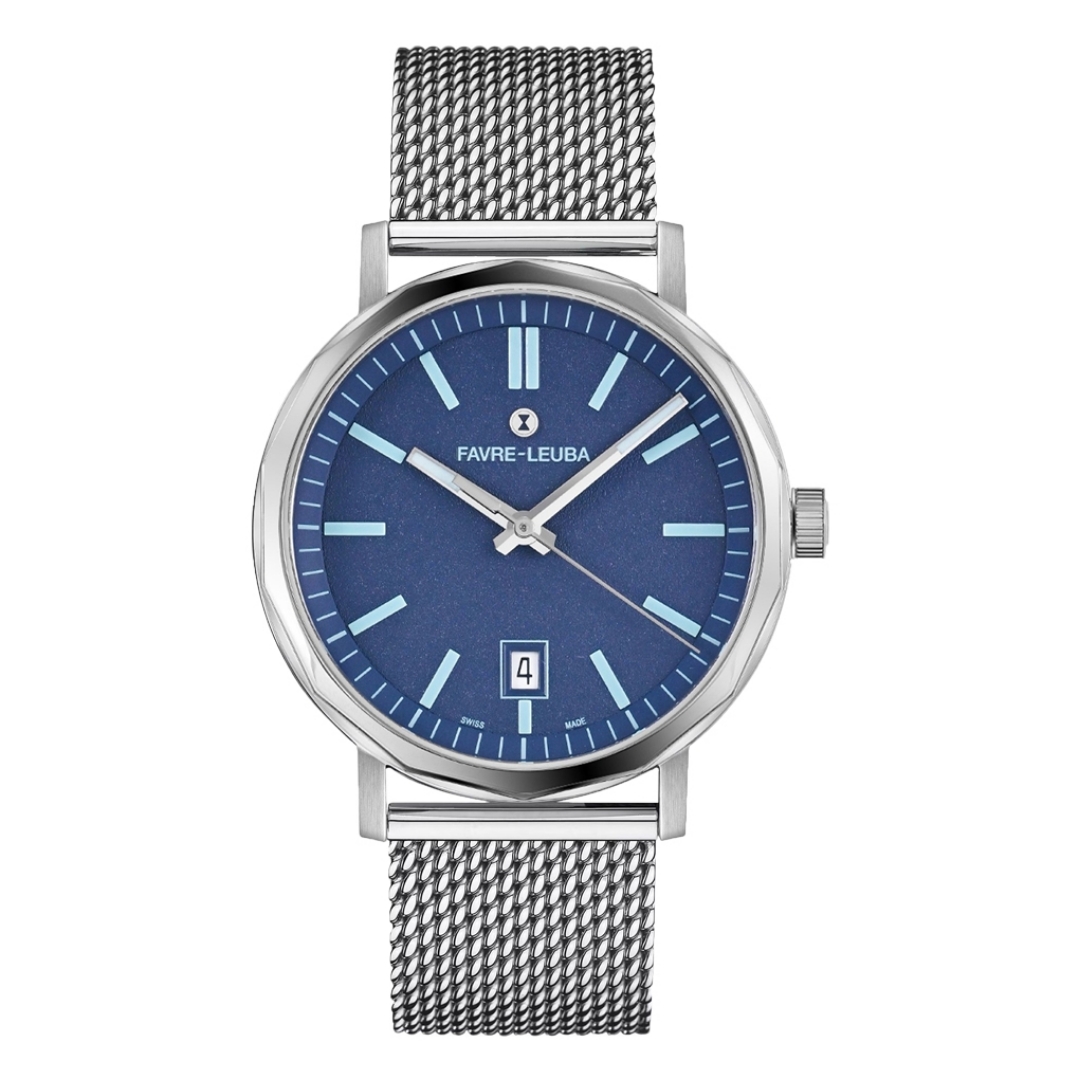 Favre Leuba Sandow 00.10301.08.51.21 Automatic Blue Dial 40mm Men’s Watch 