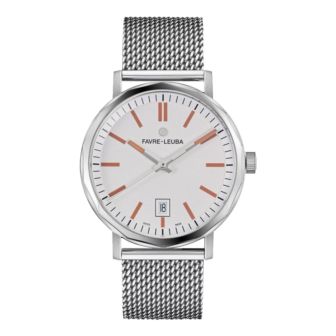 Favre Leuba Sandow 00.10301.08.21.21 Automatic White Dial 40mm Men’s Watch 