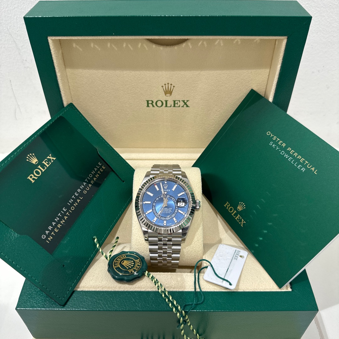 Rolex sky dweller blue jubilee