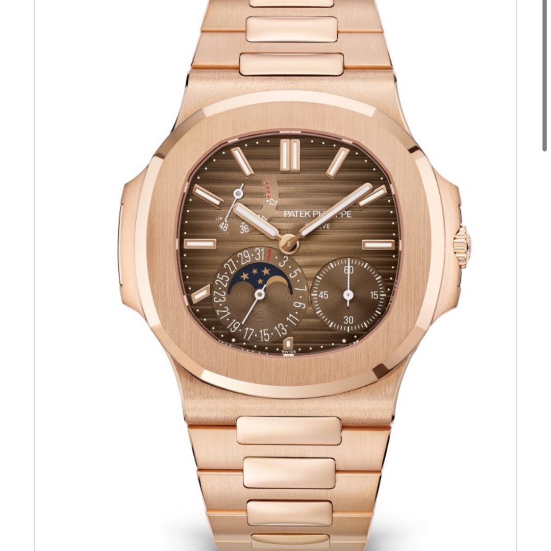 Patek Philippe moon phases nautilus.