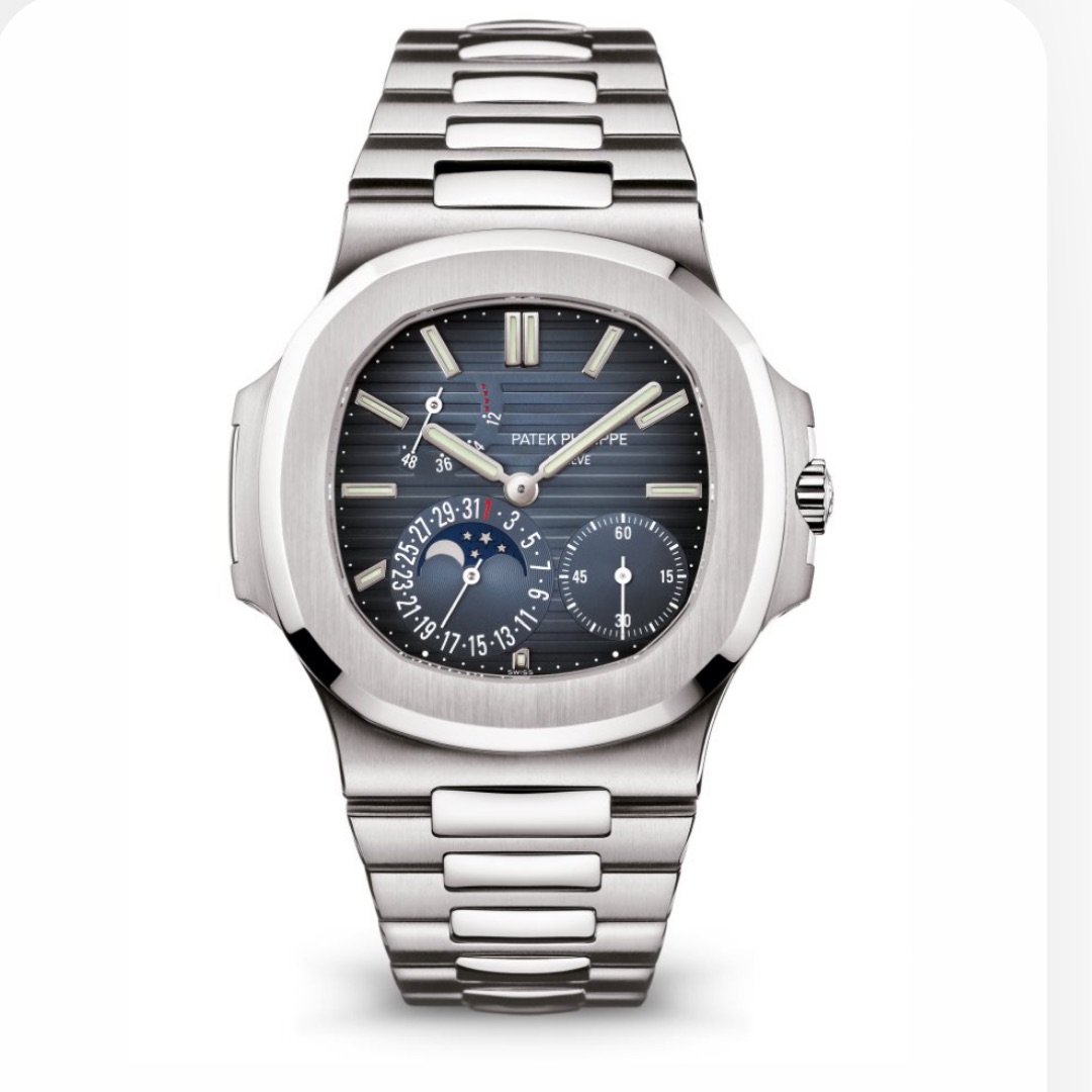 Patek Philippe moon phases nautilus.