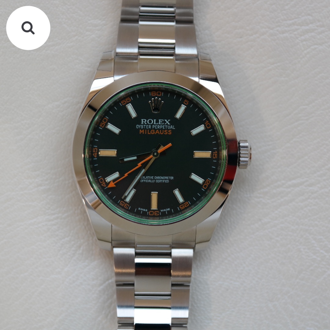 PRE-OWNED ROLEX MILGAUSS OYSTERSTEEL