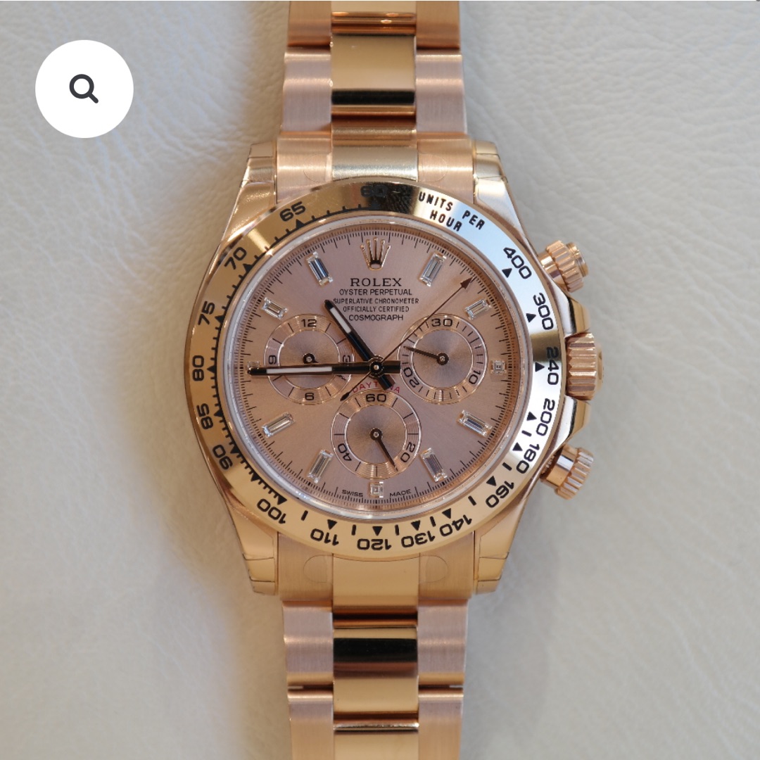 PRE-OWNED ROLEX DAYTONA ROSE GOLD