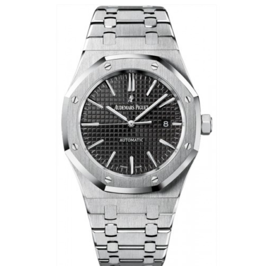 AUDEMARS PIGUET ROYAL OAK STAINLESS STEEL BLACK DIAL 41MM