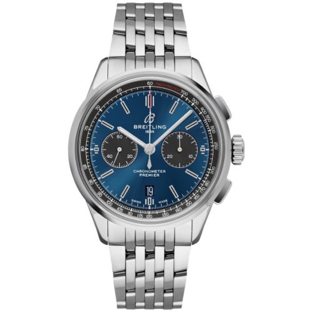 BREITLING PREMIER B01 CHRONOGRAPH STAINLESS STEEL BLUE 42MM