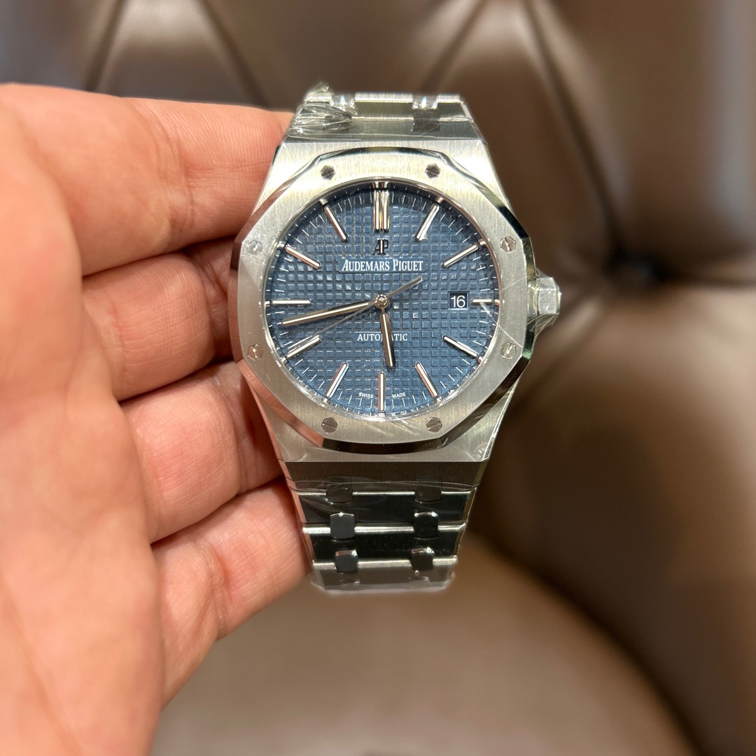 Audemars piguet steel blue 41mm 