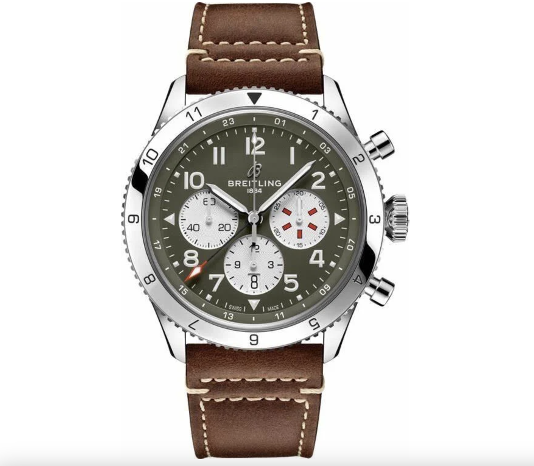 Breitling Super AVI B04 Chronograph GMT 46 Curtiss Warhawk Green