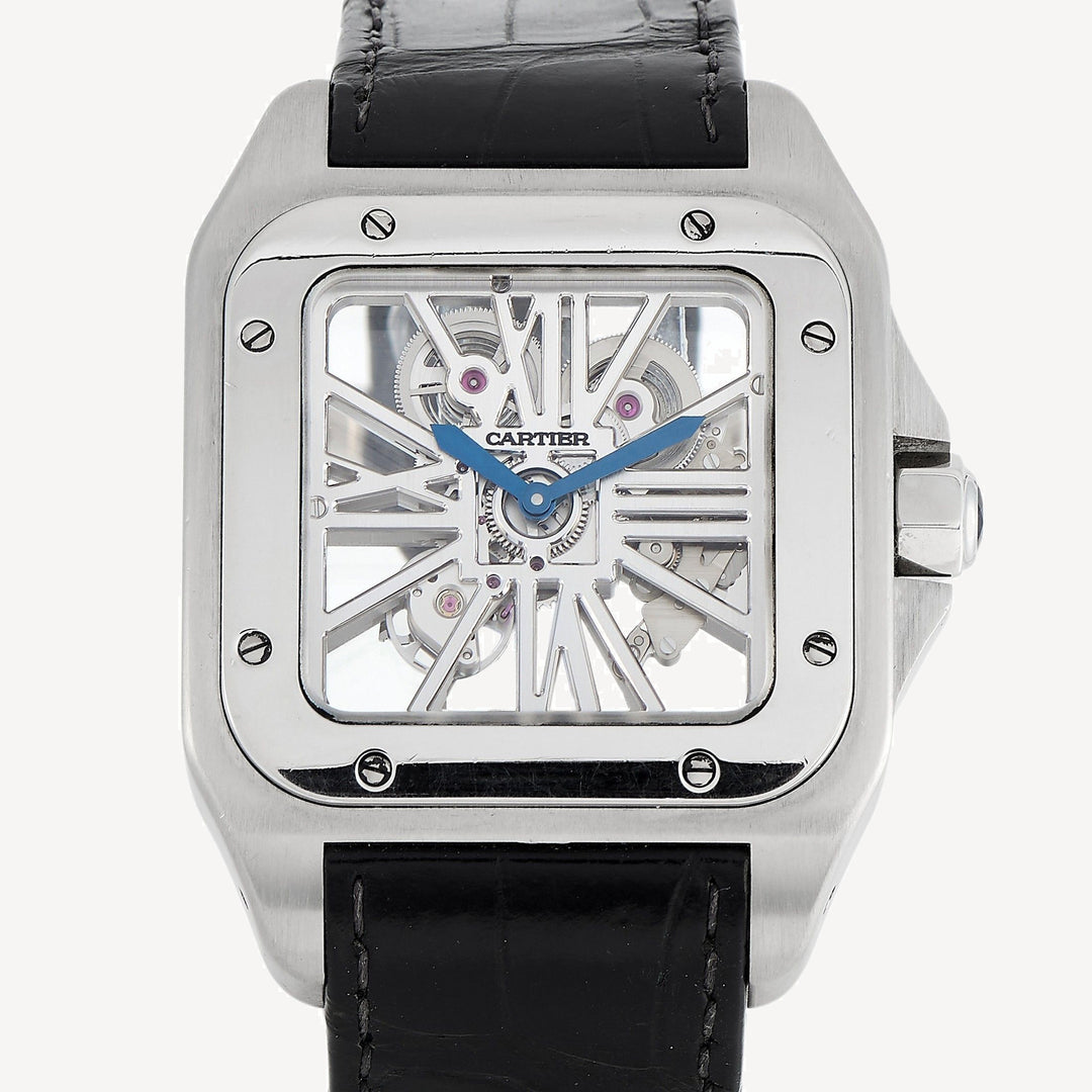 CARTIER SANTOS 100 SKELETON 