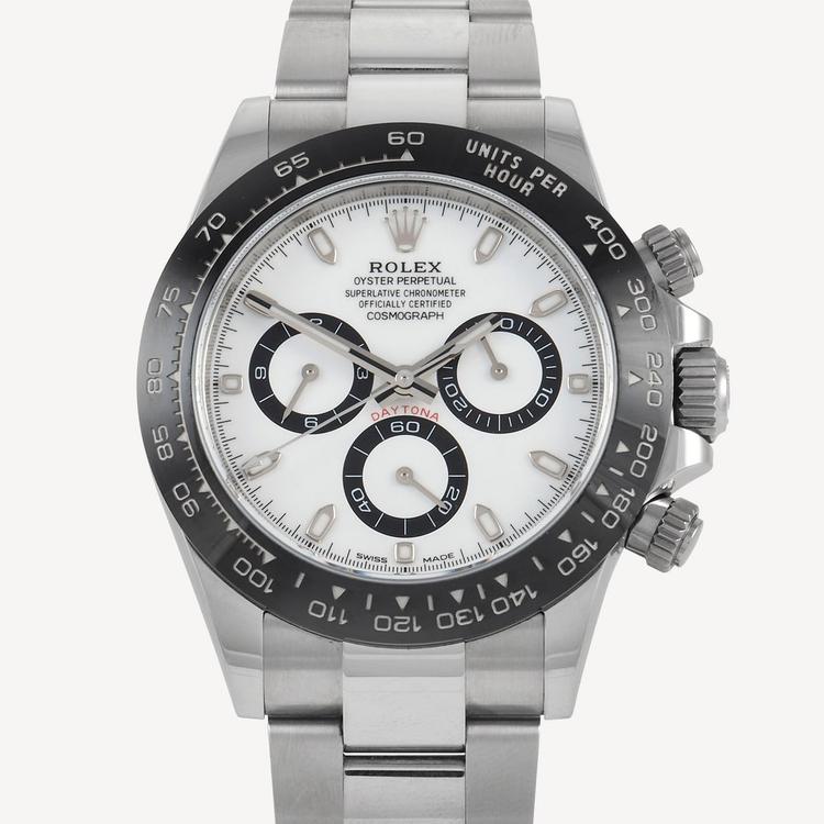 Rolex Daytona White Dial Steel Bracelet UES-554 - Winder