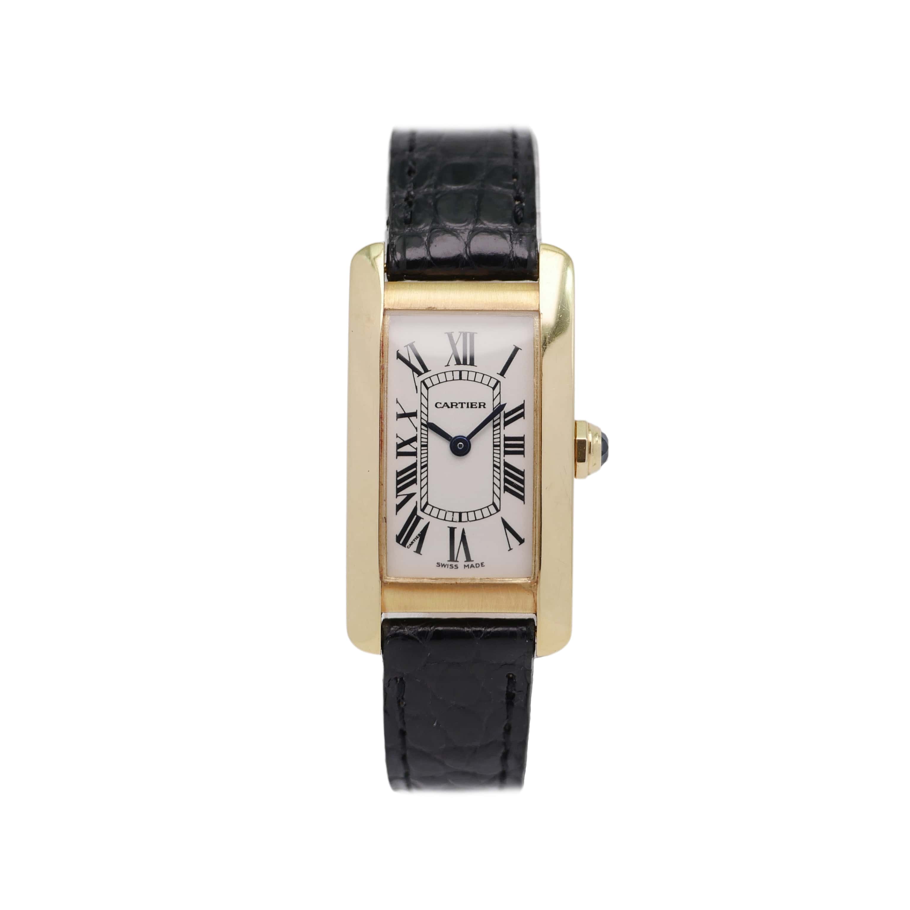 CARTIER TANK AMERICAINE GELBGOLD 1710