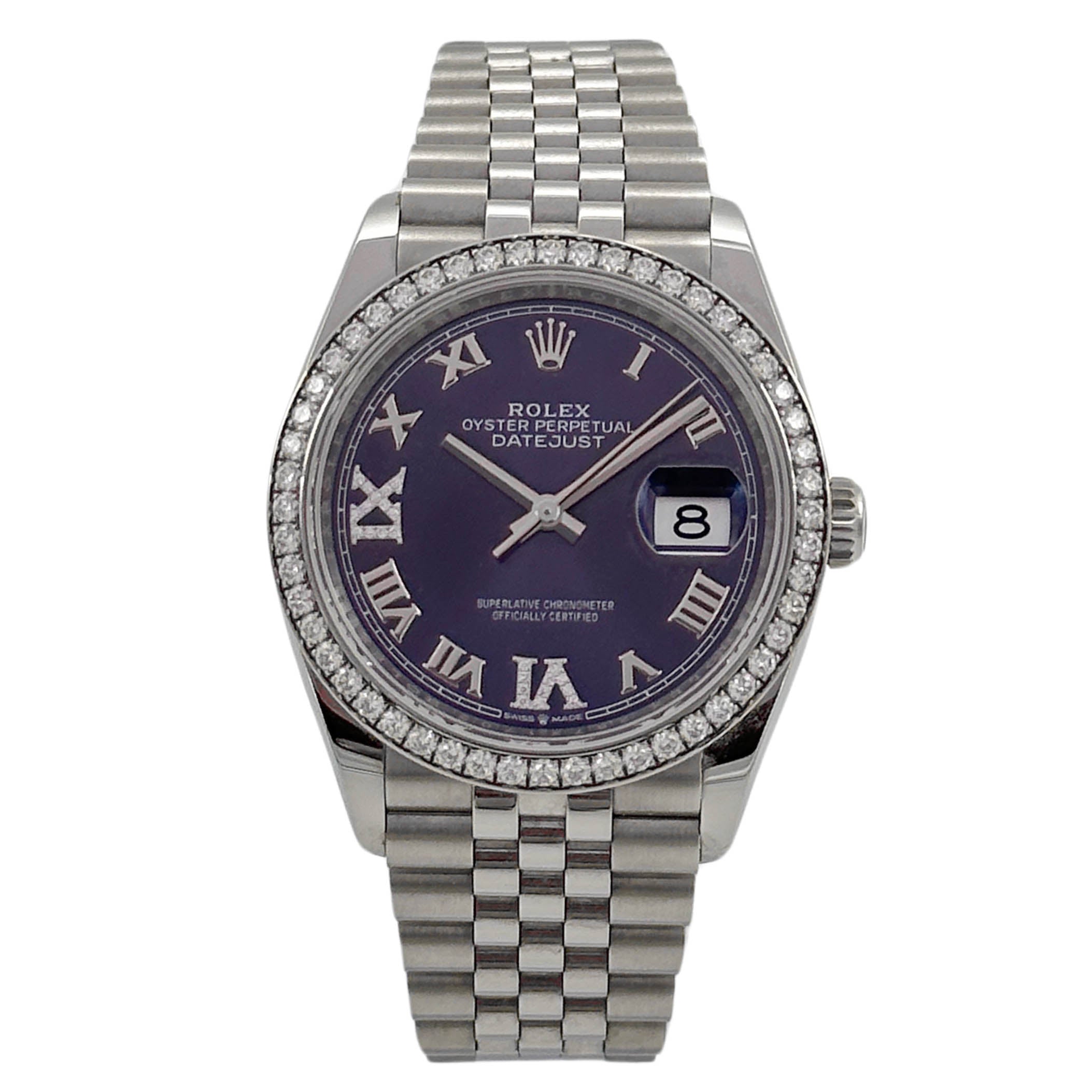 ROLEX DATEJUST 36 STAHL FACTORY 