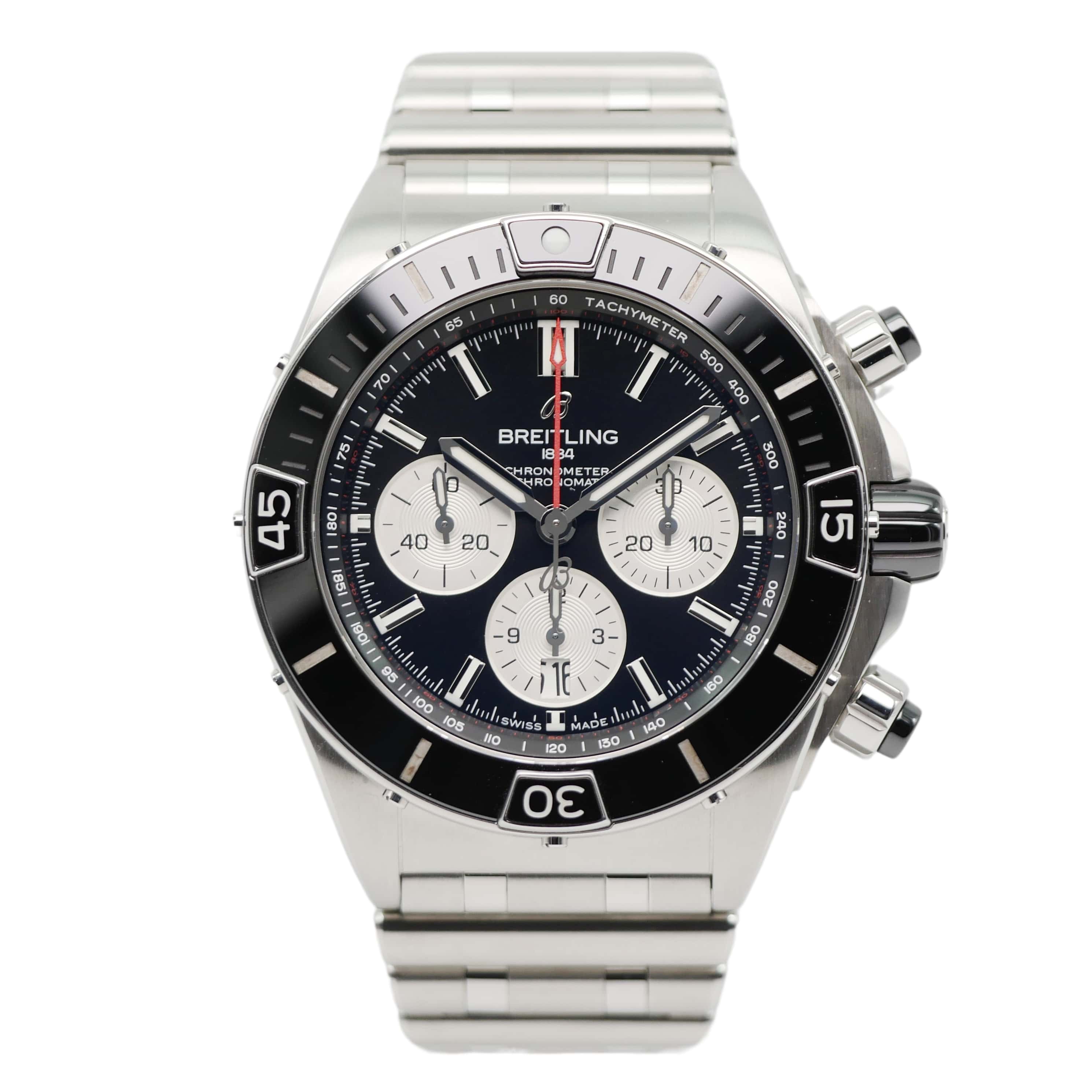 BREITLING SUPER CHRONOMAT B01 44 CHRONOGRAPH STAHL 