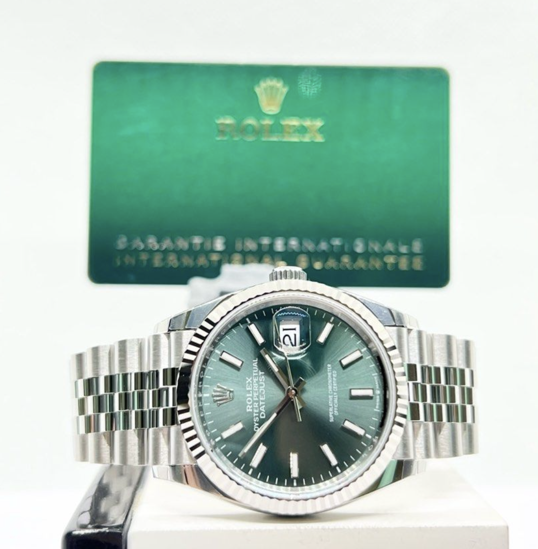 Rolex Oyster Datejust 36 Mint Green