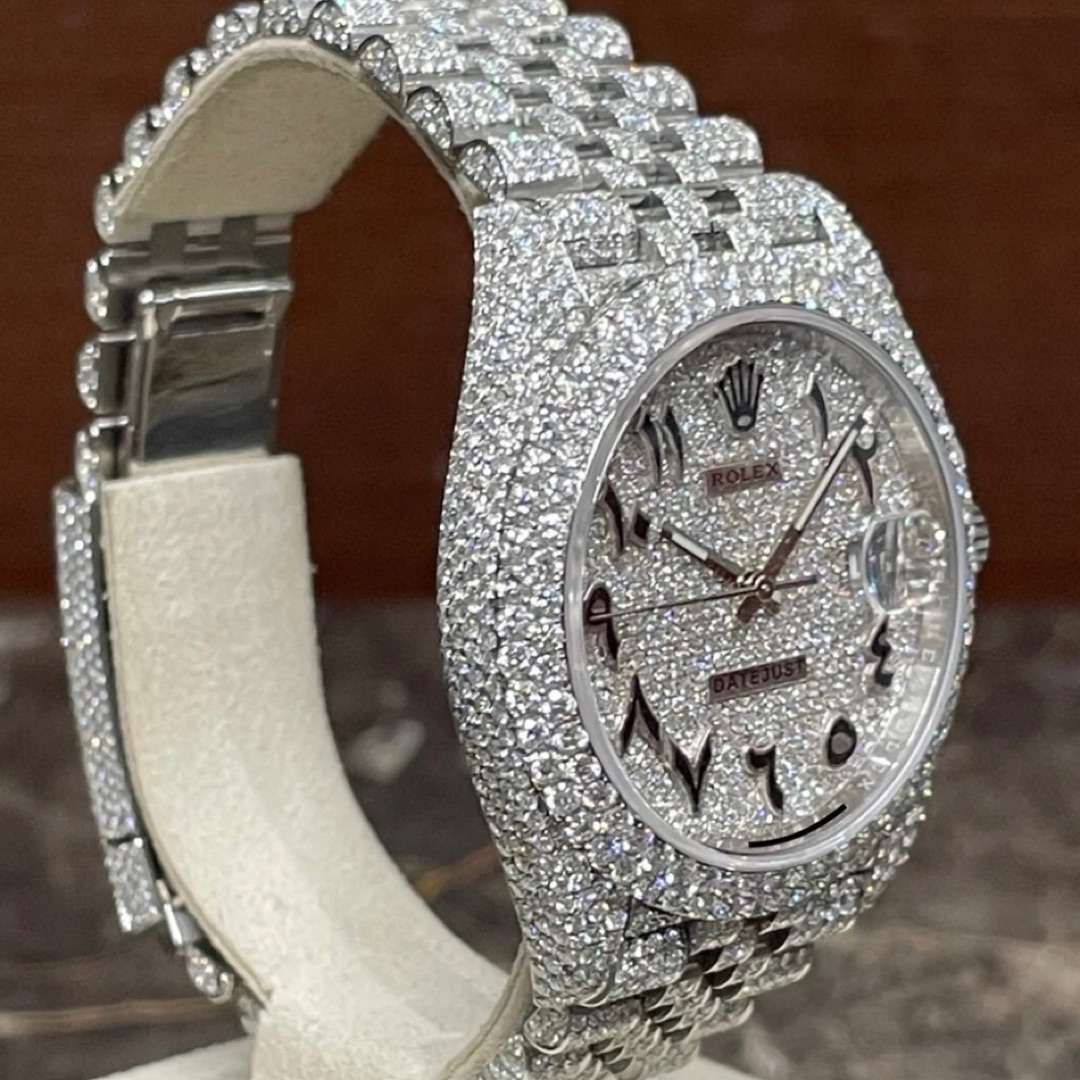 RolexDatejust Iced Out VS 16.6 Carat sgw-878 1 RolexDatejust Iced Out VS 16.6 Carat sgw-878 1