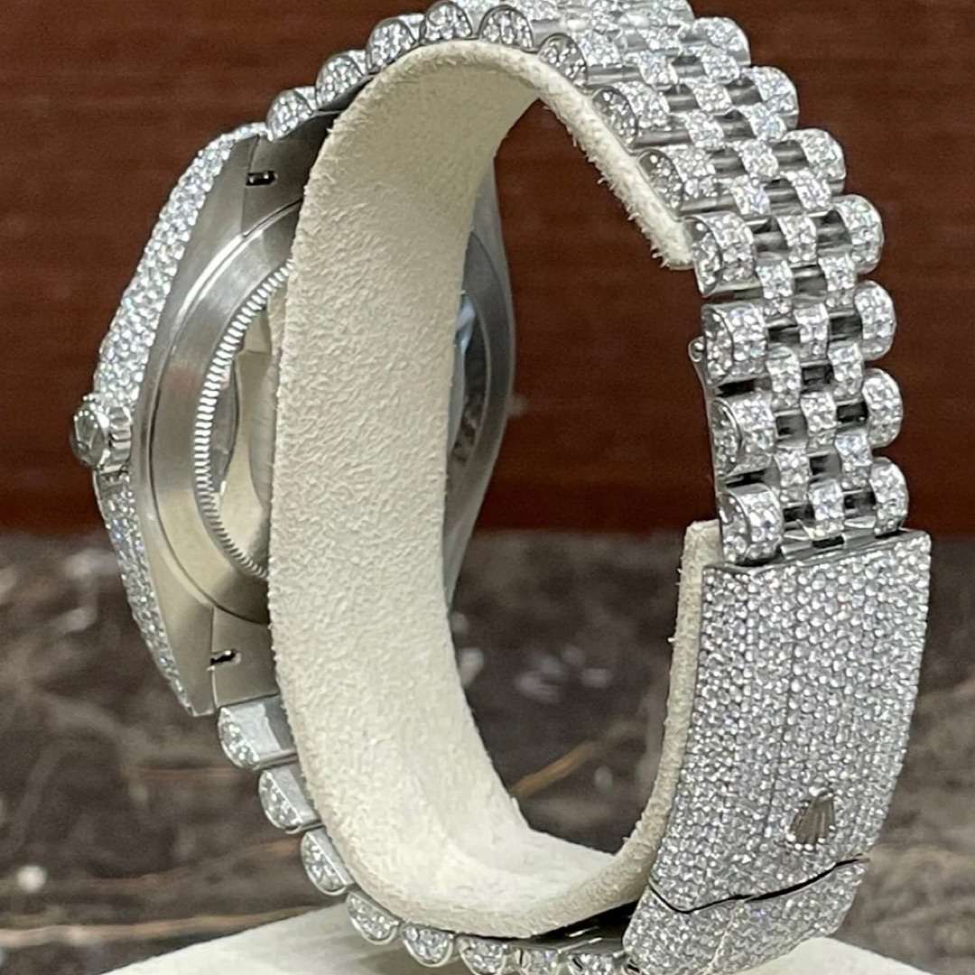 RolexDatejust Iced Out VS 16.6 Carat sgw-878 5 RolexDatejust Iced Out VS 16.6 Carat sgw-878 5