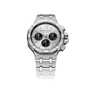 Concord Saratoga 0320451 Chrono Automatic Silver Dial 43mm Men’s Watch Concord Saratoga 0320451 Chrono Automatic Silver Dial 43mm Men’s Watch