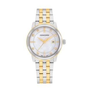 Concord Bennington 0320406 Quartz YG Steel White MOP Diamond Dial 31mm Ladies Watch Concord Bennington 0320406 Quartz YG Steel White MOP Diamond Dial 31mm Ladies Watch