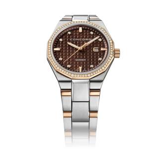 Concord Mariner 0320458 Quartz Steel Brown Diamond Dial 30mm Ladies Watch Concord Mariner 0320458 Quartz Steel Brown Diamond Dial 30mm Ladies Watch