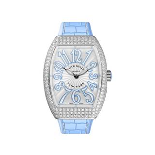 Franck Muller Vanguard V 32 QZ AC BL Quartz Diamond Bezel White Dial Ladies Watch Franck Muller Vanguard V 32 QZ AC BL Quartz Diamond Bezel White Dial Ladies Watch